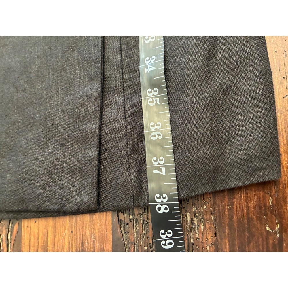 Vintage 100% Linen Sheath Dress Mod Minimalist Retro Old Money Natural Size 6 - Picture 3 of 4